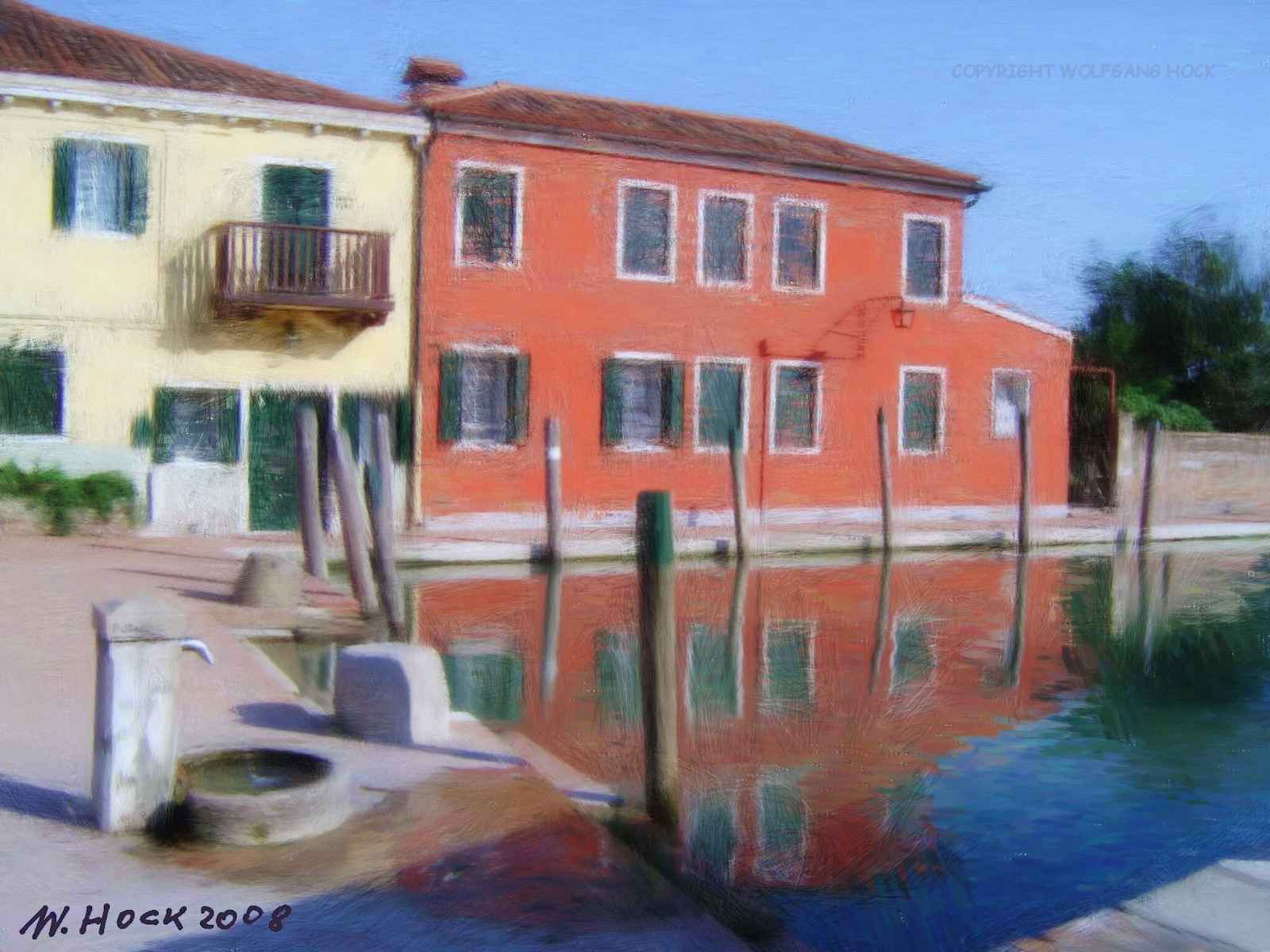 The red house 2008   Inkjet printed computer painting on paper, edition of 5 40 x 30 cm (3,1 megapixel)